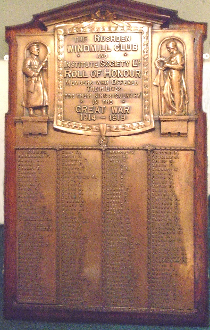 Rushden museum-Roll of Honour