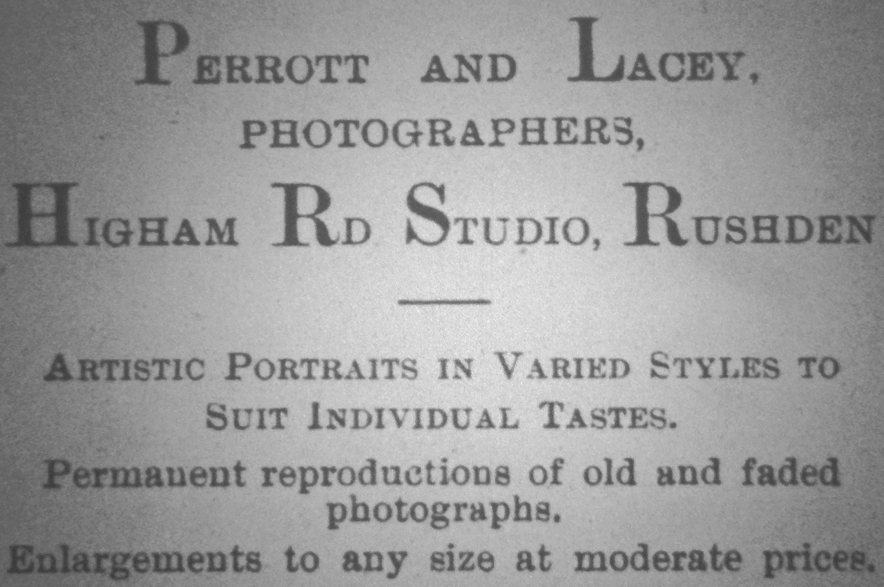 Rushden museum-Perrott and Lacey advert