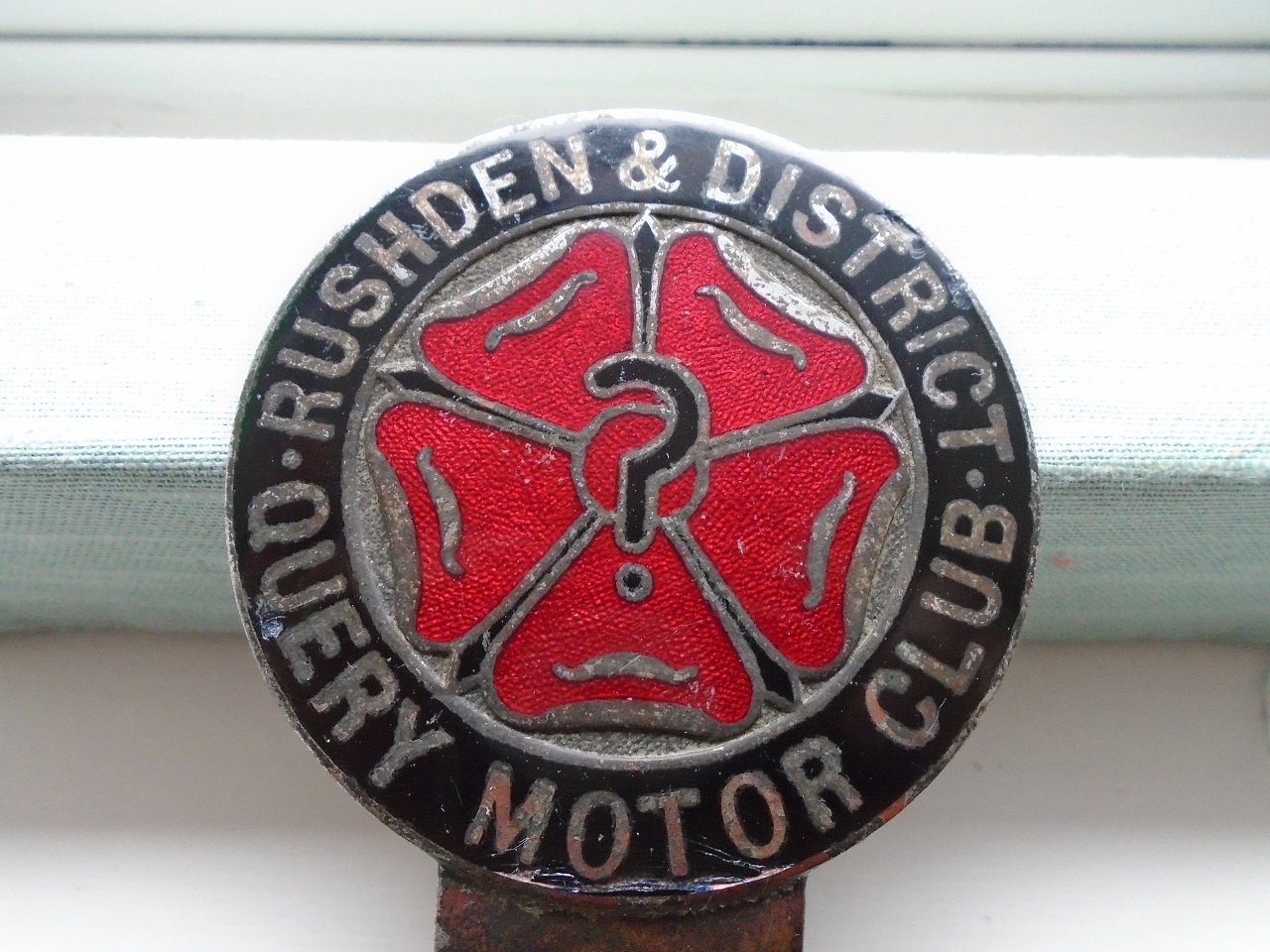 Rushden museum-Query Club car badge