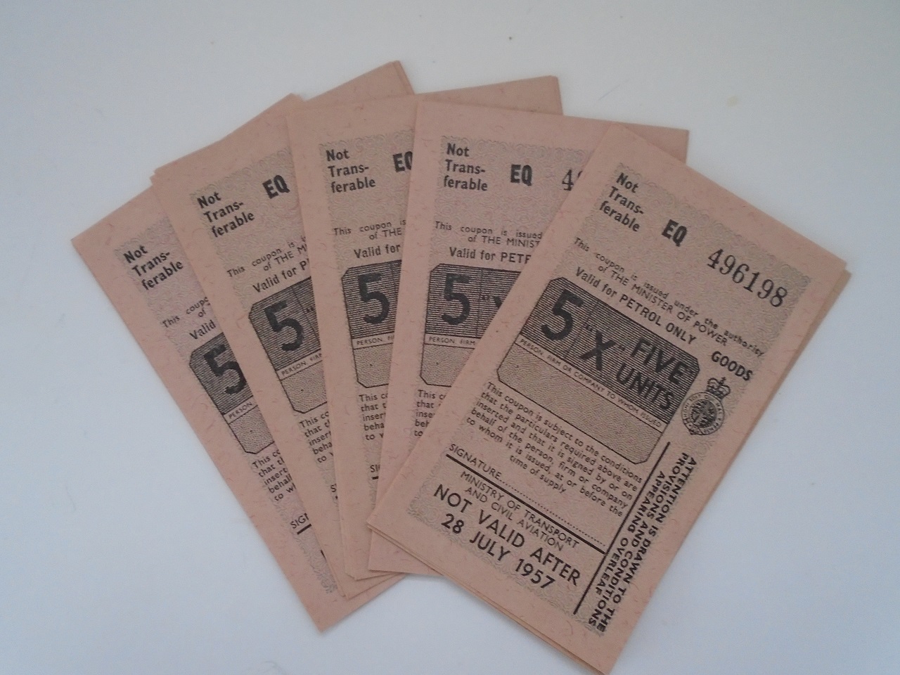 Rushden museum-petrol coupons