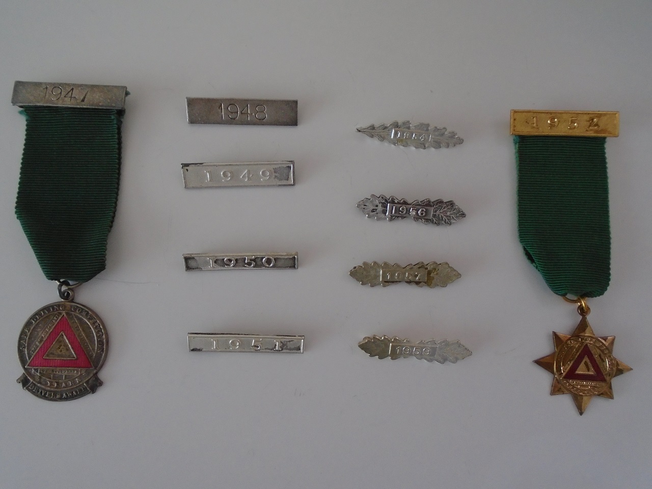 Rushden museum-safe driving badges