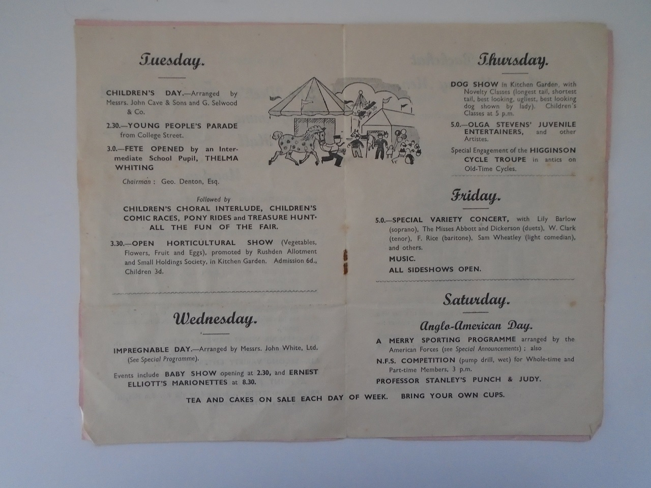 Rushden museum-programme 3