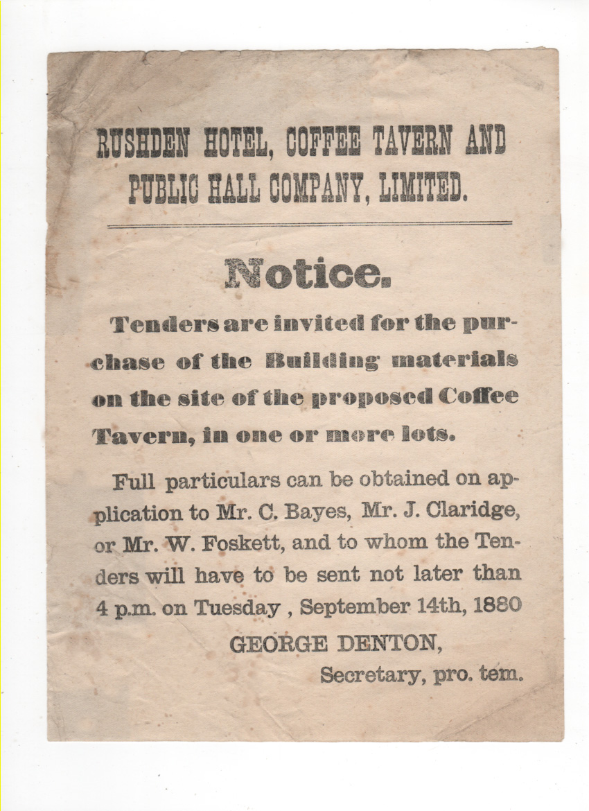 Rushden museum-notice