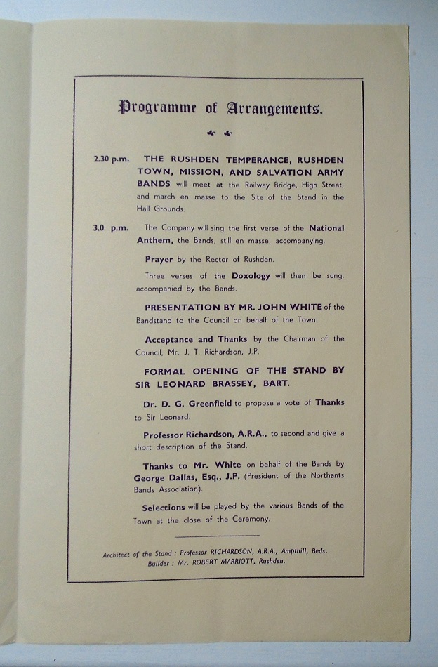 Rushden museum-programme 2