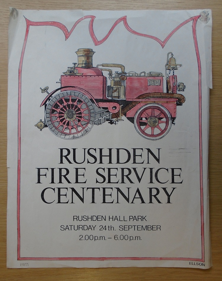 Rushden museum-fire service poster