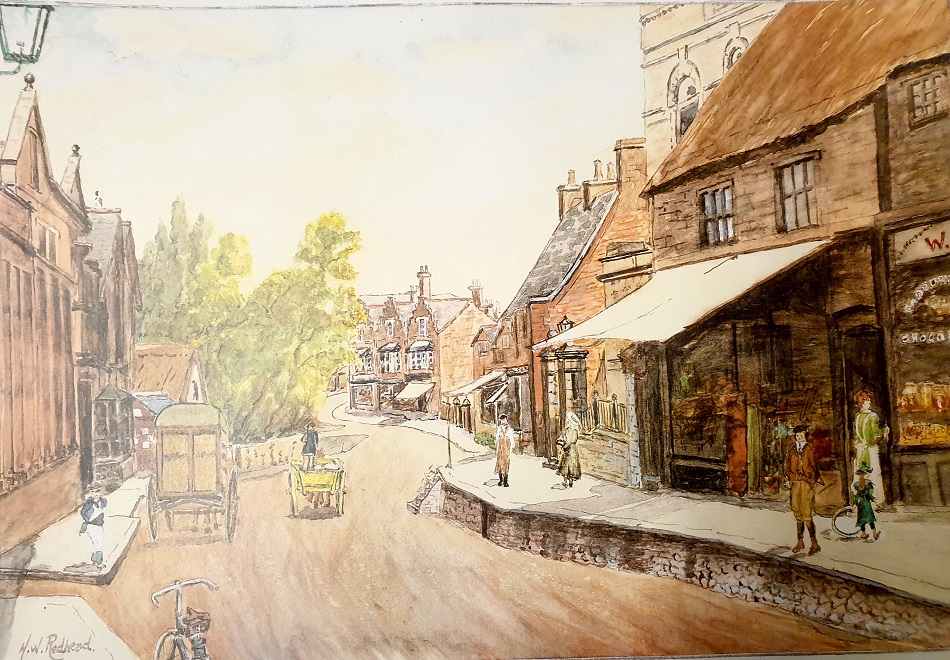 Rushden museum-High Street painting