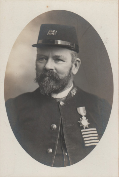 Rushden museum-Jonathan Seckington with medal