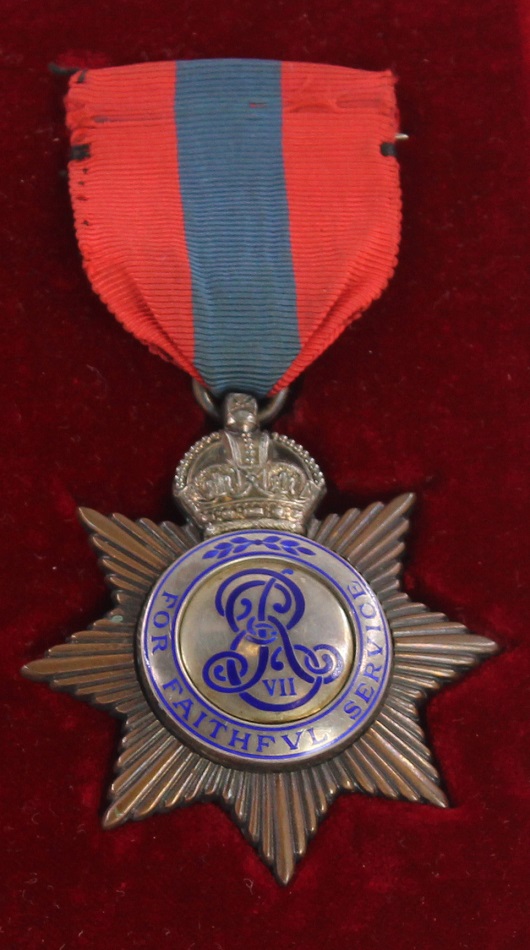 Rushden museum-long service medal