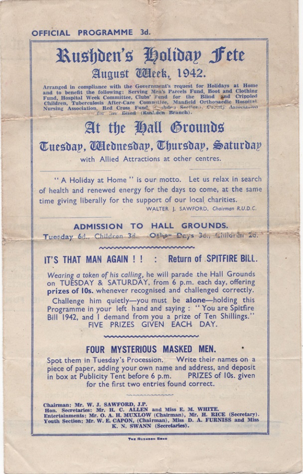 Rushden museum-programme