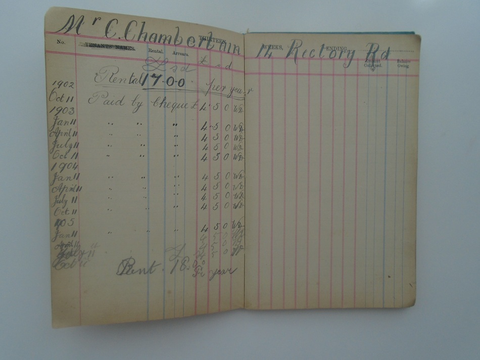 Rushden museum-rent book Chamberlain